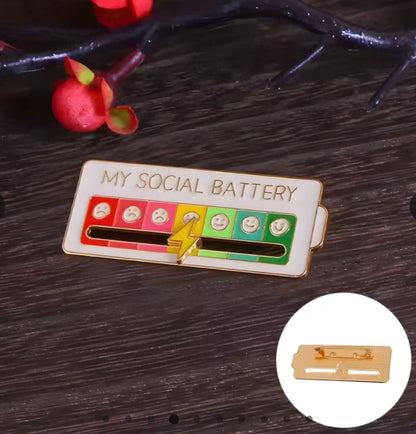 Social Battery Pin
