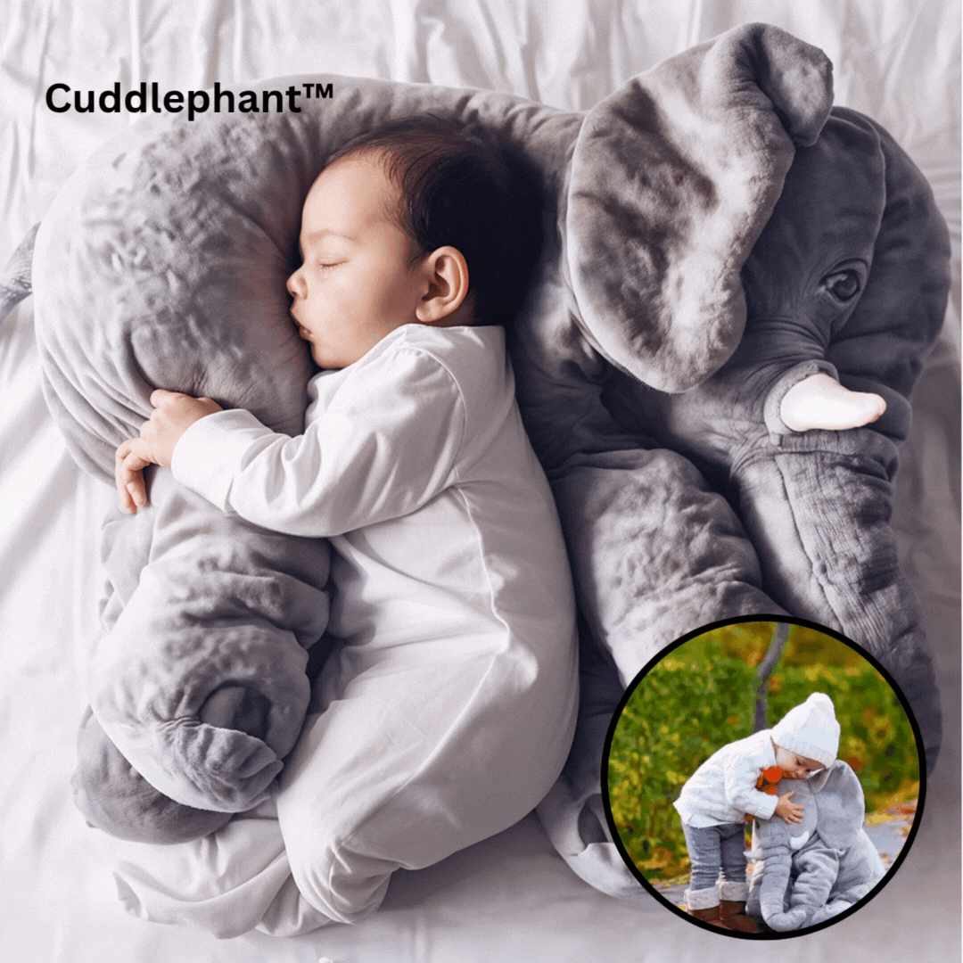 Cuddlephant™ | Baby Elephant Pillow