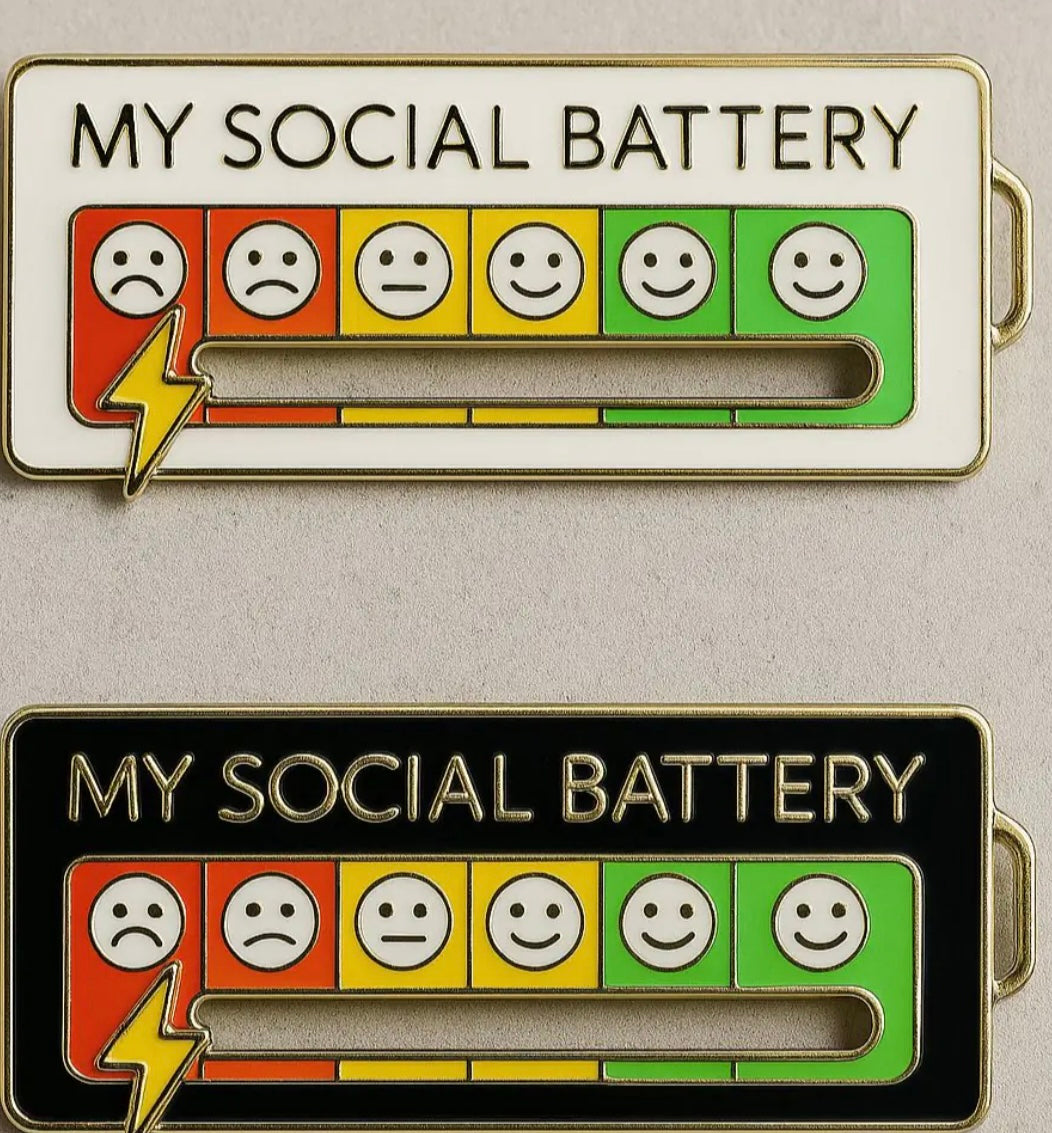 Social Battery Pin