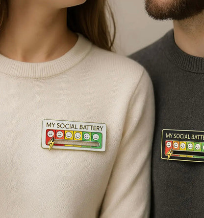 Social Battery Pin